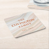 Warm Marble Geode Kartonnen Onderzetters (Schuin)