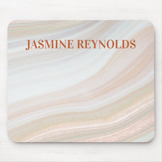 Warm Marble Geode Muismat (Voorkant)