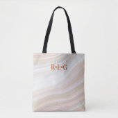 Warm Marble Geode Tote Bag (Voorkant)