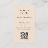 Warm Maternity Care Illustration Identity Design Contactkaartje (Achterkant)