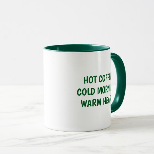 Warm Message Coffee Mug Mok (Voorkant rechts)