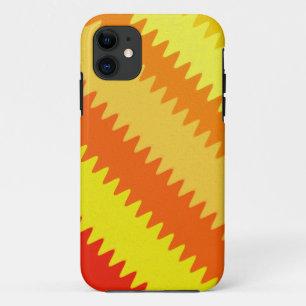 Warm met chevron strepen 2 iPhone 11 hoesje