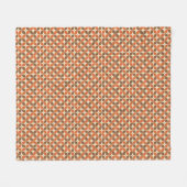 Warm Mid-Century Retro Boemerang Atoom- Fleece Deken (Voorkant (Horizontaal))