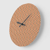 Warm Mid-Century Retro Boemerang Atoom- Grote Klok (Hoek)