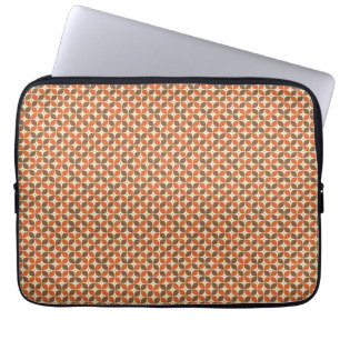 Warm Mid-Century Retro Boemerang Atoom- Laptop Sleeve