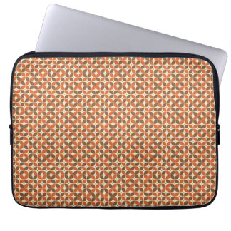 Warm Mid-Century Retro Boemerang Atoom- Laptop Sleeve