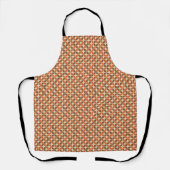 Warm Mid-Century Retro Boemerang Atoom- Schort (Voorkant)