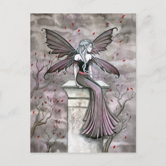 Warm Midnight Gothic Fairy Briefkaart (Voorkant)