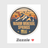 Warm Mineral Springs, Florida Sticker (Vel)