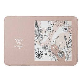 Warm Minimal Boho Art voor Huizen Badmat