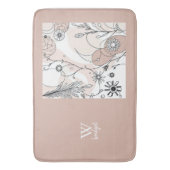 Warm Minimal Boho Art voor Huizen Badmat (Voorkant Verticaal)