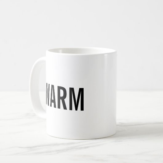 Warm minimalist mug koffiemok (Voorkant links)