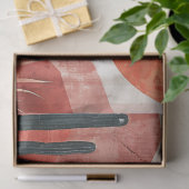 Warm Minimalistisch - Abstract Boho Woestijn Lands Tissuepapier (Geschenk)