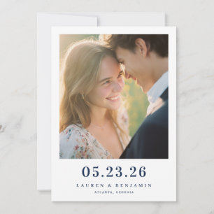 Warm Minimalistische Foto Save The Date