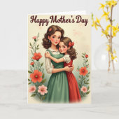 Warm Moederdag Affectiekaart Kaart (Gele Bloem)