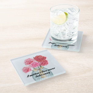 Warm Mom's liefde met anjer Onderzetter