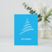 Warm Monochrome Corporate QR Code kerstboom Briefkaart (Staand voorkant)