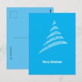 Warm Monochrome Corporate QR Code kerstboom Briefkaart (Voorkant / Achterkant)