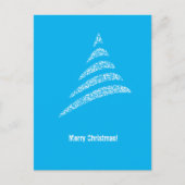 Warm Monochrome Corporate QR Code kerstboom Briefkaart (Voorkant)