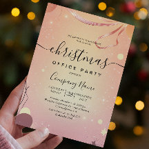 Warm Mood en Roze Kerst Kantoor Party