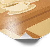 Warm Morning Coffee Poster – Minimalist Cozy Art (Hoek)