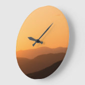 Warm Mountain Sunset Grote Klok (Hoek)