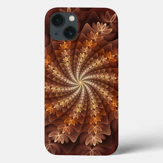 Warm-najaarkleuren, moderne Abstracte fractale kun Case-Mate iPhone Case (Achterkant)