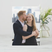 Warm Navy Affectionate Photo Kaart (Staand voorkant)