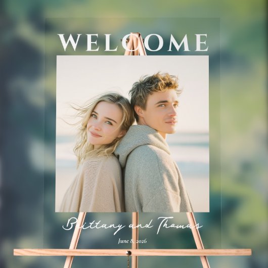 Warm Neutraal Elegant Foto Acryl Bord (Neutraal)