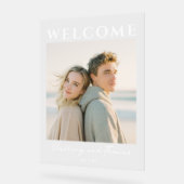 Warm Neutraal Elegant Foto Acryl Bord (Hoek)