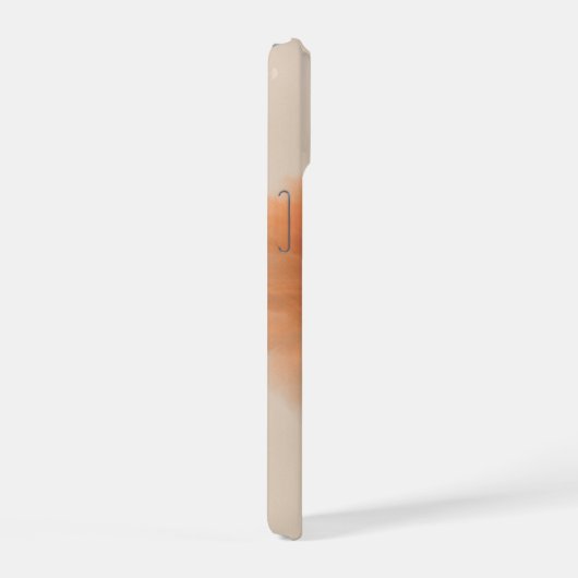 Warm Neutral Abstract Floral Phone Case iPhone 15 Case (Rechterkant)