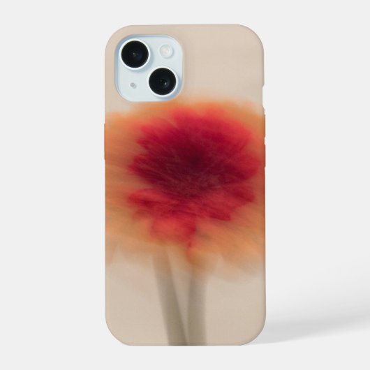 Warm Neutral Abstract Floral Phone Case iPhone 15 Case (Achterkant)