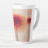 Warm Neutral Abstract Latte Mug Latte Mok (Rechterhoek)