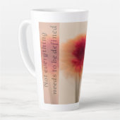 Warm Neutral Abstract Latte Mug Latte Mok (Linkerhoek)