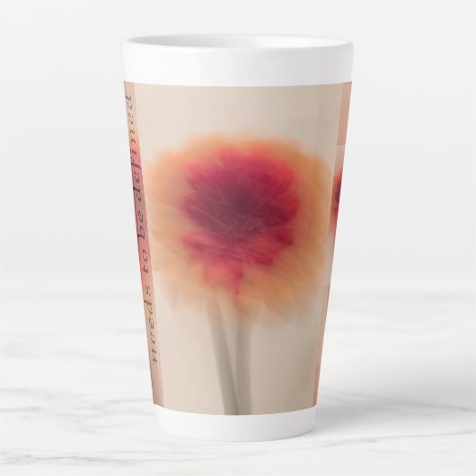 Warm Neutral Abstract Latte Mug Latte Mok (Voorkant)