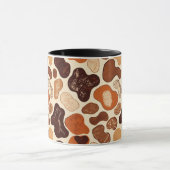 Warm Neutral Abstract Mug – Modern Organic Pattern Mok (Midden)