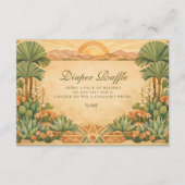 Warm Neutral Desert Canyon Diapper Raffle  Informatiekaartje (Voorkant)