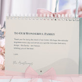 Warm Neutral Minimalist Family Photo Collage Wall Kalender