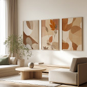 Warm Neutral Tones Art Set | Rustic Minimal Prints