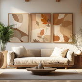 Warm Neutral Tones Art Set | Rustic Minimal Prints