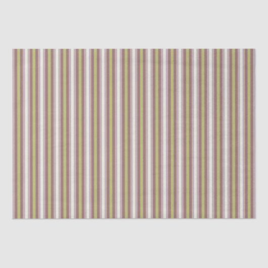 Warm Neutrals Verticaal Snoep Stripes Craft Tissuepapier (Voorkant)