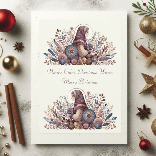 Warm Nordic Christmas Tradition Folklore  Feestdagenkaart
