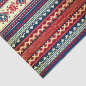 Warm Nordic Fair Isle Kerst Tissuepapier (Detail)