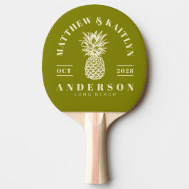 Warm Olijf Tropische Ananas Trouw Crest Tafeltennisbatje