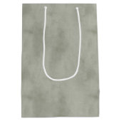 Warm Olive Green Christmas Medium Cadeauzakje (Achterkant)