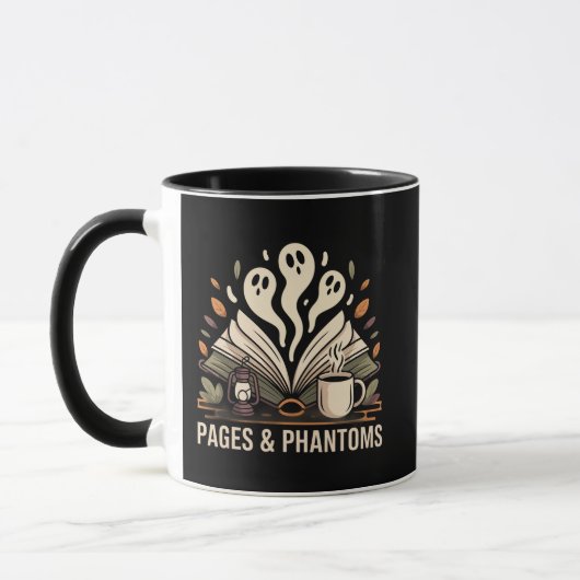 Warm Olive Pages & Phantoms Spooky Reader Book Mok (Links)