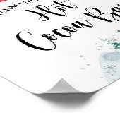 Warm omhoog bij de hotline van de cacaobalk Red Xm Poster (Hoek)