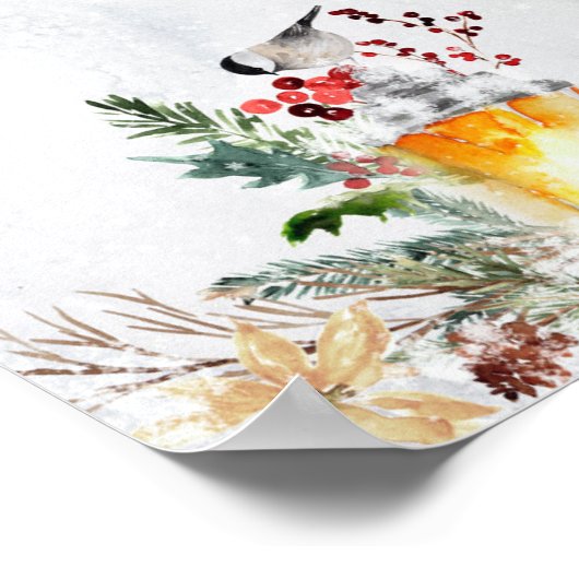 Warm omhoog bij de warme chocoladebar poster (Hoek)