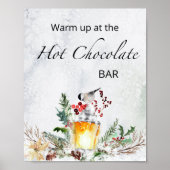Warm omhoog bij de warme chocoladebar poster (Voorkant)