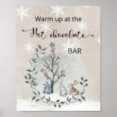 Warm omhoog bij de warme chocoladebar poster (Voorkant)
